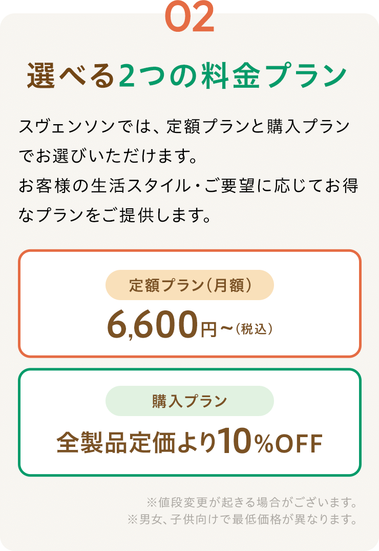 02 選べる2つの料金プラン