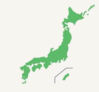 日本全国の地図イラスト