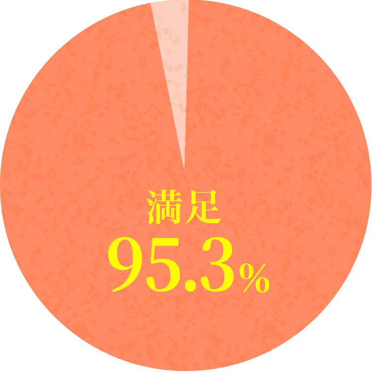 満足：95.3%